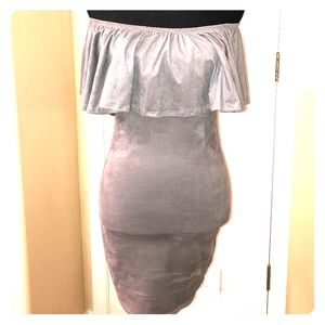 Off shoulders mini dress